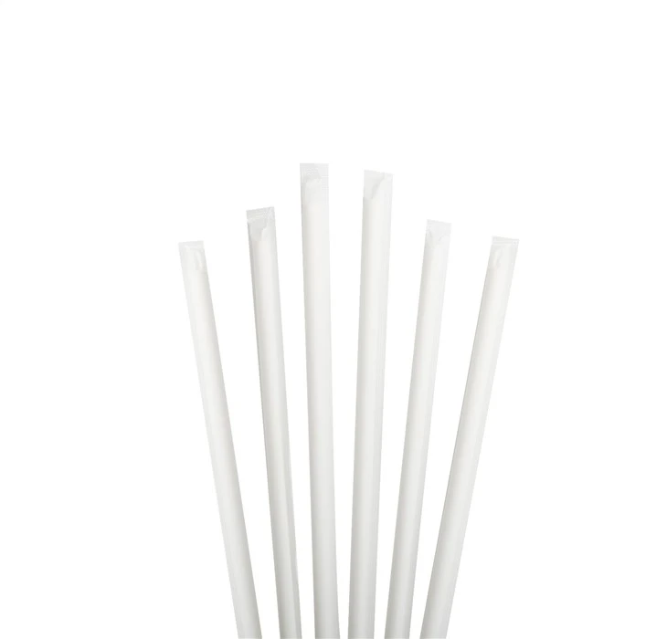 6*197mm Wholesale Pink Paper Straws